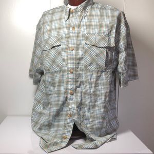 Duluth trading company short sleeve button up XL